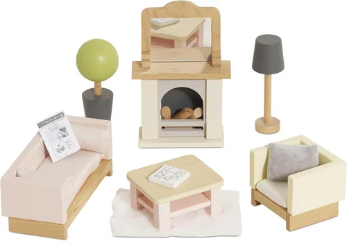 Vista 8 de Le Toy Van Dollhouse - Muebles para muñecas y Accesorios, Baño Sugar Plum
