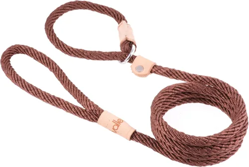 Vista 2 de Alvalley Correas de cuerda para perros con tapón, correas antideslizantes para mascotas para perros, correa suave trenzada sin tirones, ajustable