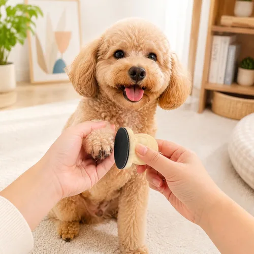 Vista 2 de Lima de uñas para perros, juego de lima de uñas de perro con 6 discos de lima reemplazables y cortaúperas, herramienta suave para el cuidado de uñas