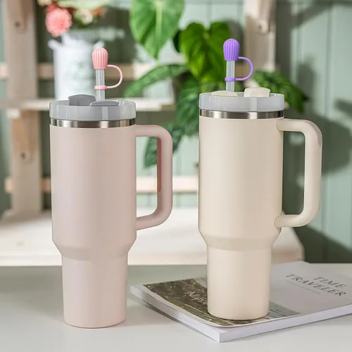 Vista 7 de Funda de popote ajustable para Stanley, Simple Modern, Yeti Owala Hydro Flask Reduce Maars Meoky MaxBase Beast Copa Hydrapeak, todas las marcas