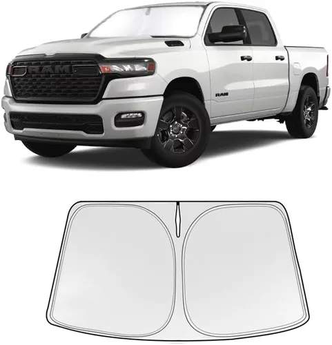Vista 21 de Parasol plegable WODSTA de cobertura completa para parabrisas compatible con Audi Q5 2018-2025 todos los modelos de 4 capas engrosadas