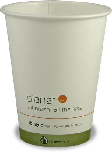 Vista 7 de Planet+ Vaso caliente laminado PLA 100% compostable, 4 onzas, caja de 1000