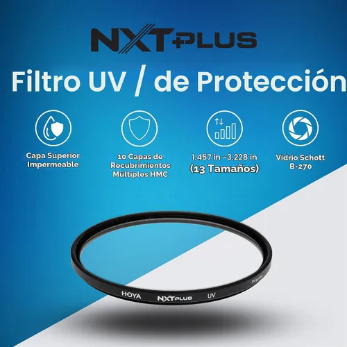 Vista 2 de HOYA 2.047 in NXT Plus Filtro UV Schott B270 Vidrio HMC Multi-Coated