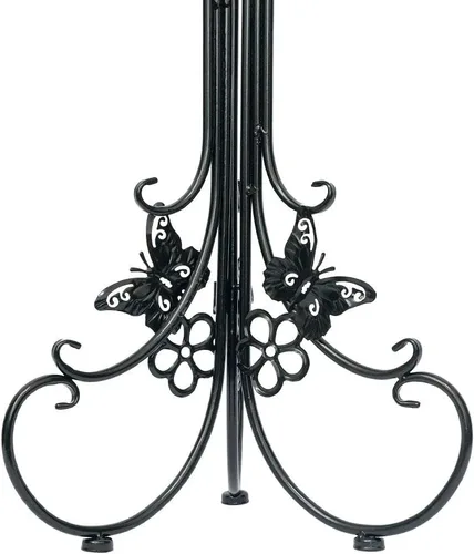 Vista 4 de Paquete de 2 soportes de metal para plantas en maceta, soportes altos para macetas para interiores y exteriores, estante decorativo para plantas