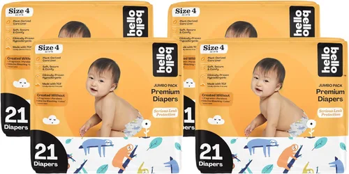 Vista 38 de Hello Bello Premium Pañales para bebé talla 1, 32 unidades de pañales desechables, extra absorbentes, hipoalergénicos con ajuste cómodo y seguro