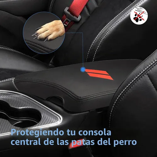 Vista 3 de INTGET Funda de Reposabrazos de Consola Central de Coche para Accesorios Dodge Challenger 2023 2022 2021 2020 2019 2018 2017 2016 2015 Funda