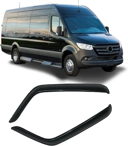 Vista 13 de Viseras laterales cromadas para ventana, deflector de ventilación de viento para Chevry Colorado/GMC Canyon Crew Cab 2004-2012, 4 piezas de montaje