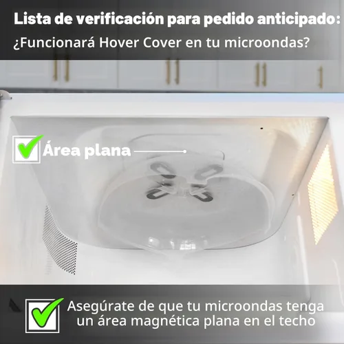 Vista 3 de HOVER COVER Cubierta magnética contra salpicaduras, tapa transparente de 12 pulgadas sin BPA, protector de placa ventilada con rejillas de Grafito