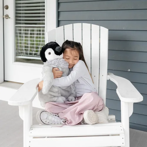 Vista 6 de The Petting Zoo Peluche de pingüino de pollito, regalos para niños, animales marinos Wild Onez, juguete de peluche jumbo de pingüino de 19 pulgadas