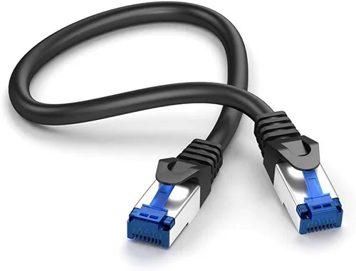 Vista 7 de KabelDirekt – Cable de red – 10Gbps, para máxima velocidad de Internet de fibra óptica – 0.8 pies, disponible en 1-100 pies – Cable Ethernet y LAN