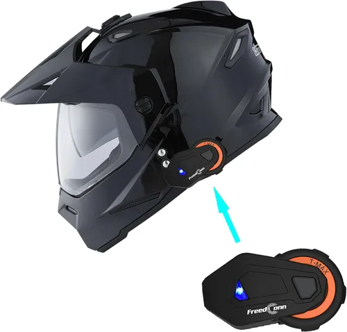 Vista 8 de 1Storm Dual Sport Motocross Off Road Casco de cara completa con visera doble: HF802