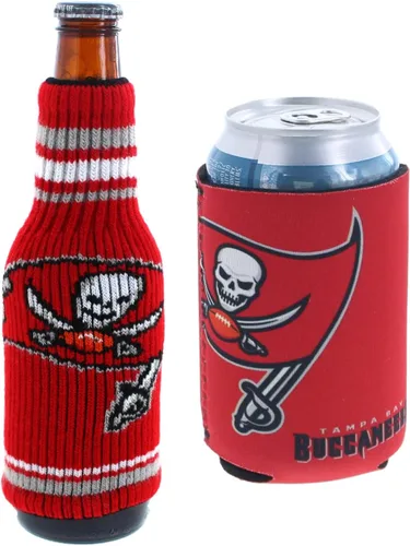 Vista 35 de Soporte aislante para latas y botellas de fútbol americano enfriador de bebidas Huggie (Nueva Orleans (Saints) - Negro) Nueva Orleans (Santos)