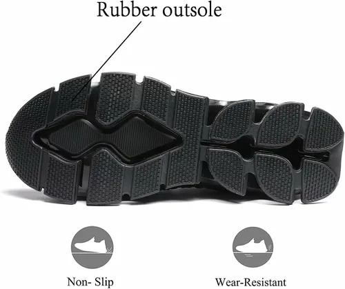 Vista 4 de Zapatos para correr para hombres, zapatos de deporte de moda, transpirable, antideslizante, gimnasio, deportes de trabajo, entrenadores