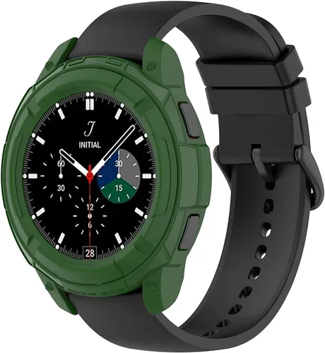 Vista 3 de Samsung Galaxy Watch 4 Classic - Funda protectora de 1.81 pulgadas (1.811 in) con marco de anillo bisel (negro/azul/rojo/blanco/verde)