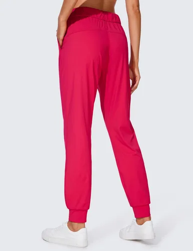 Vista 2 de CRZ YOGA - Pantalones deportivos elásticos de 4 vías para mujer de 27 pulgadas, pantalones deportivos para correr, viajes, descanso, pantalones