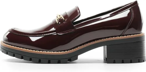 Vista 2 de DREAM PAIRS Mocasines gruesos para mujer, con plataforma, cómodos zapatos casuales de negocios