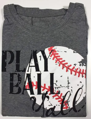 Vista 2 de DUDUVIE playera informal con texto en inglés Lets Do This Boy