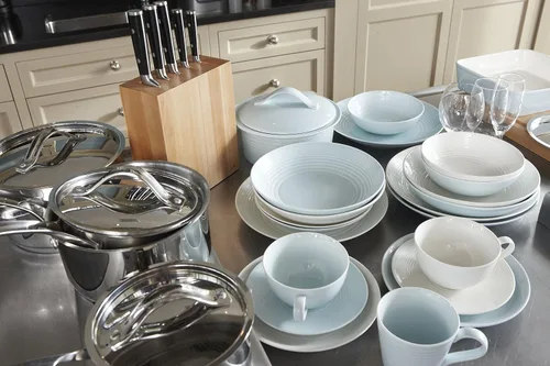 Vista 2 de Royal Doulton Exclusivo para plato de ensalada Gordon Ramsay Maze Blue Azul