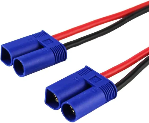 Vista 4 de 2 unids EC5 Macho Conector Enchufe 0.157 in Banana Plugs Cargador de Batería Cable Cable de Silicona 11.8 in 11.8 pulgadas (Paquete de 2)