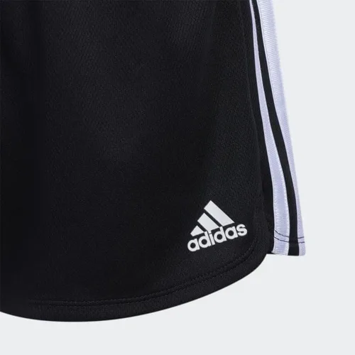 Vista 2 de adidas Pantalones cortos de malla de 3 rayas para niña