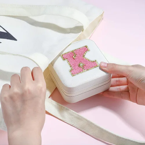 Vista 4 de Organizador de joyas de viaje para mujeres y niñas, mini organizador de joyas de viaje, organizador de anillos de viaje, organizador de collares