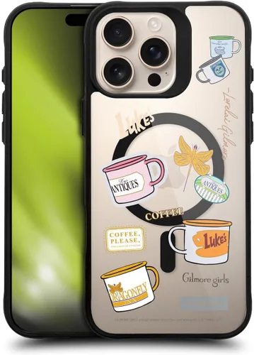 Vista 260 de Head Case Designs Gilmore - Funda negra a prueba de golpes con diseño de dibujos animados para niñas con licencia