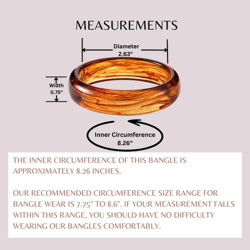 Vista 5 de Viva Joya Pulsera redonda de resina acrílica para mujeres y adolescentes, pulsera de plástico gruesa ancha o delgada, diseño geométrico de mármol