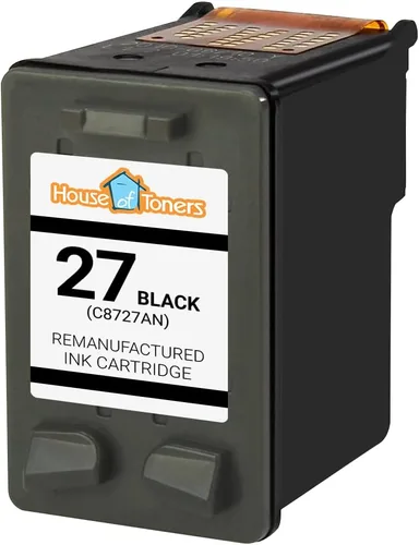 Vista 2 de Houseoftoners Cartucho de tinta remanufacturado de repuesto para HP 27 negro C8727AN PSC 1100 1310 1311 1312 1315 1315 1315v 1315xi 1317 1318 6105