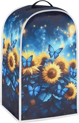 Vista 30 de Cubierta antipolvo para licuadora con estampado de girasol, funda para batidora de pie o cafetera, poliéster antihuellas dactilares, a prueba