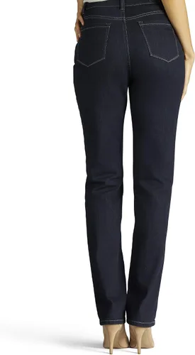 Vista 3 de Lee Jean de pierna recta Monroe para mujer Petite Instant Slims Classic de ajuste relajado