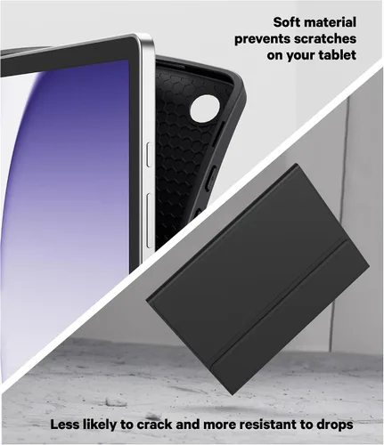 Vista 7 de GreenLaw Funda de teclado para Samsung Galaxy Tab A9 Plus de 11 pulgadas 2023, retroiluminación de 7 colores, trackpad inteligente, funda resistente
