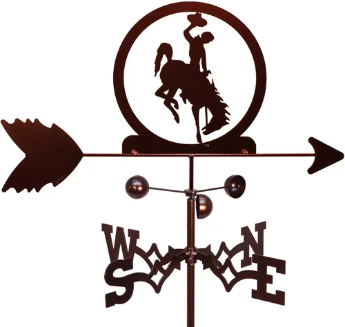 Vista 2 de SWEN Products Wyoming Bucking Horse Veleta (montaje ajustable incluido)