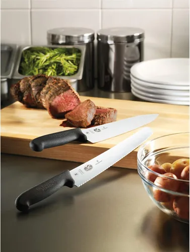 Vista 5 de Victorinox Fibrox - Cuchillo para pan de 10.25 pulgadas con borde dentado y mango negro
