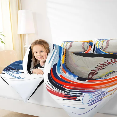 Vista 81 de Juego de ropa de cama de baloncesto para niños y adolescentes, juego de edredón deportivo para niños, tamaño matrimonial, suave, ligero, decoración