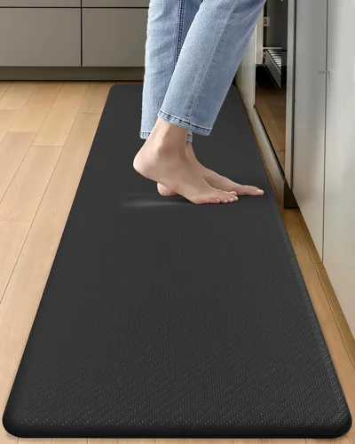 Vista 40 de Color&Geometry - Alfombra antideslizante para cocina Marrón