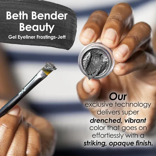 Vista 2 de Beth Bender Beauty - Gel Eyeliner Frosting en Negro Mate (Jett)