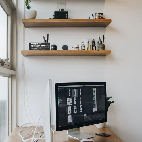 Vista 5 de WWBDESK9 - Portalápices de madera rústica para oficina en casa, divertido organizador de escritorio, regalo para compañeros de trabajo, hombres