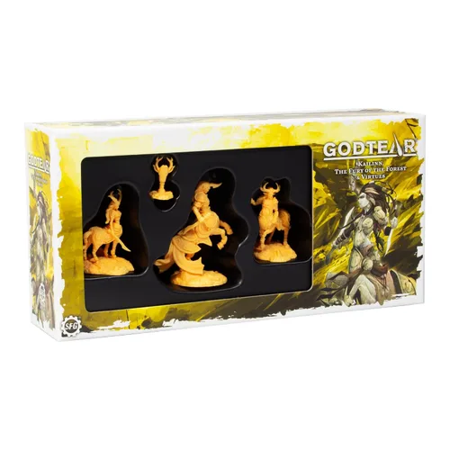 Vista 13 de Steamforged Games Godtear: Blackjaw, The Sweeping Flame Maelstroms Champions Set