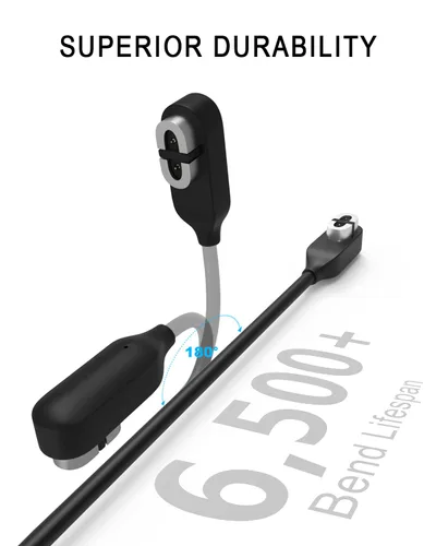 Vista 5 de Cable de carga de 3.3 pies para auriculares SHOKZ OpenRun/OpenRun Pro/OpenRun Mini/OpenRun Pro Mini/OpenComm/OpenComm 2 Bluetooth, cable de carga