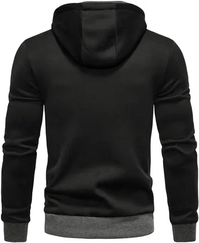 Vista 3 de Men's Hoodie Sweatshirts Long Sleeve Baggy Cotton Tops with Hood Regular Fit Breathable Print Graphic Pullover
