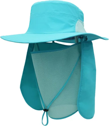 Vista 10 de Surblue Sombrero de pesca con solapa para el cuello, protección UV, protección UV, UPF50+