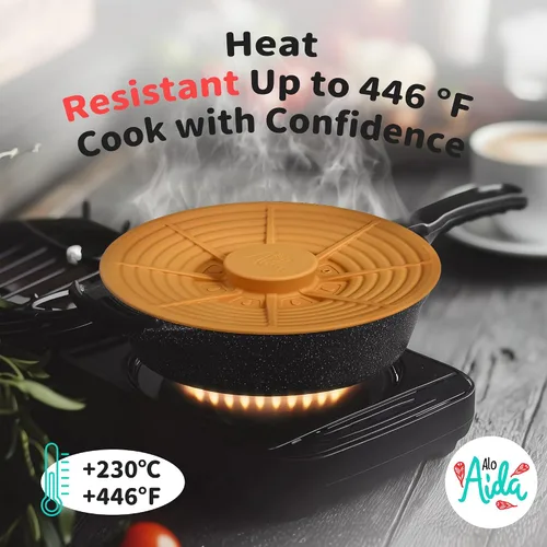 Vista 2 de Tapa universal de silicona para cuencos y ollas pequeñas, silicona de grado alimenticio, sin BPA, cubierta para microondas, protector