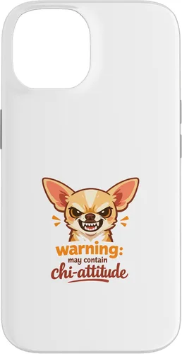Vista 4 de Chihuahua Attitude Warning - Carcasa para iPhone XR