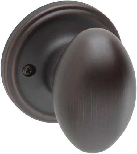Vista 12 de Copper Creek EK2090BC - Pomo para puerta de huevo, función ficticia, 1 paquete, en color negro