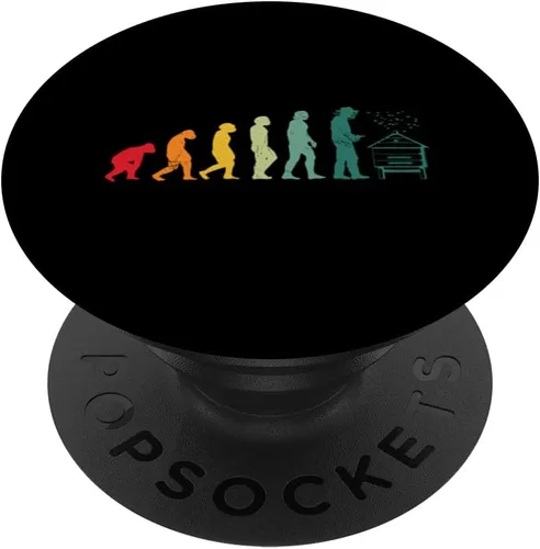 Vista 6 de Beekeeping Evolution Honey Bees Supplies Beekeeper PopSockets MagSafe PopGrip for iPhone