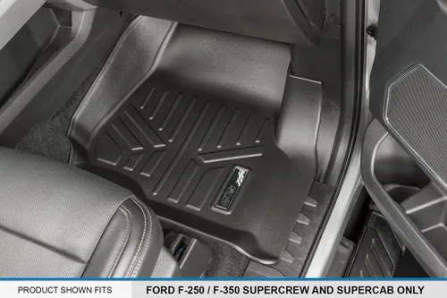 Vista 3 de MAXLINER - Juego de alfombrillas de primera fila de ajuste personalizado compatibles con Ford F-250 2017-2025