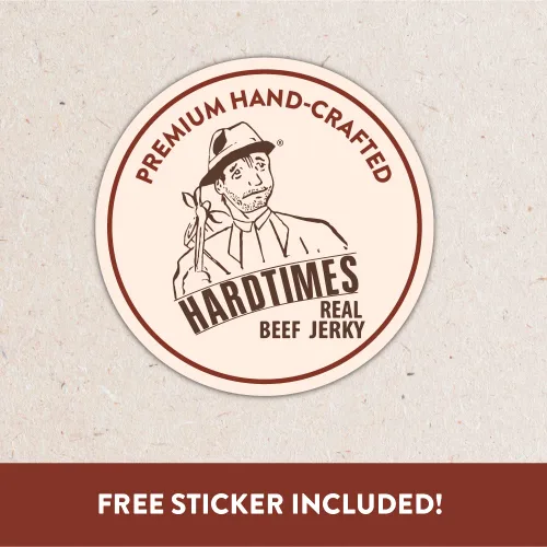 Vista 6 de Hardtimes Carne Seca Artesanal de Vaca - Sabor a Pimienta Negra - Paquete de 3 bolsas de 2.25 oz