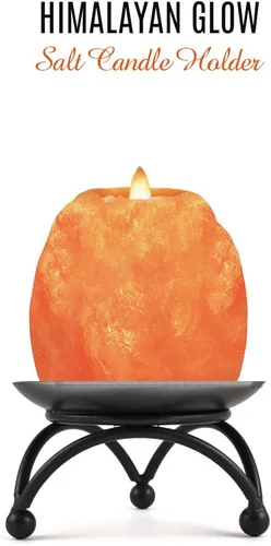 Vista 9 de Himalayan Glow Portavelas de sal del Himalaya tallados a mano, decoración del hogar, artículo ideal como luz nocturna