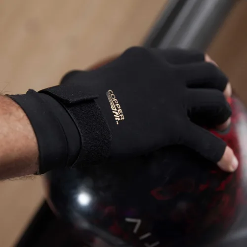 Vista 4 de Copper Fit Guantes de compresión unisex para alivio de manos