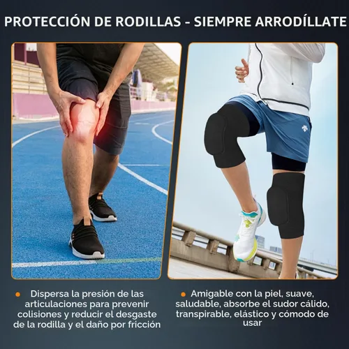 Vista 7 de Rodilleras de voleibol para bailarines, suaves y transpirables para hombres, mujeres y niños, rodilleras protectoras para voleibol, fútbol, baile